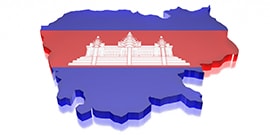 แผนที่ประเทศกัมพูชา